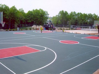 Basketball Court Color Coating