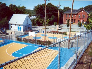 Color Coated Basketball Courts