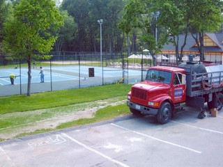 Tennis Court Color Coating